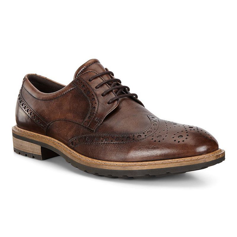 Zapato Brogue Ecco Vitrus I Para Hombre,Marrones,836072-QMF